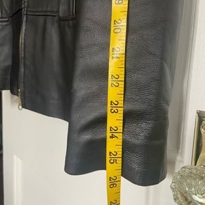 Black genuine leather jacket